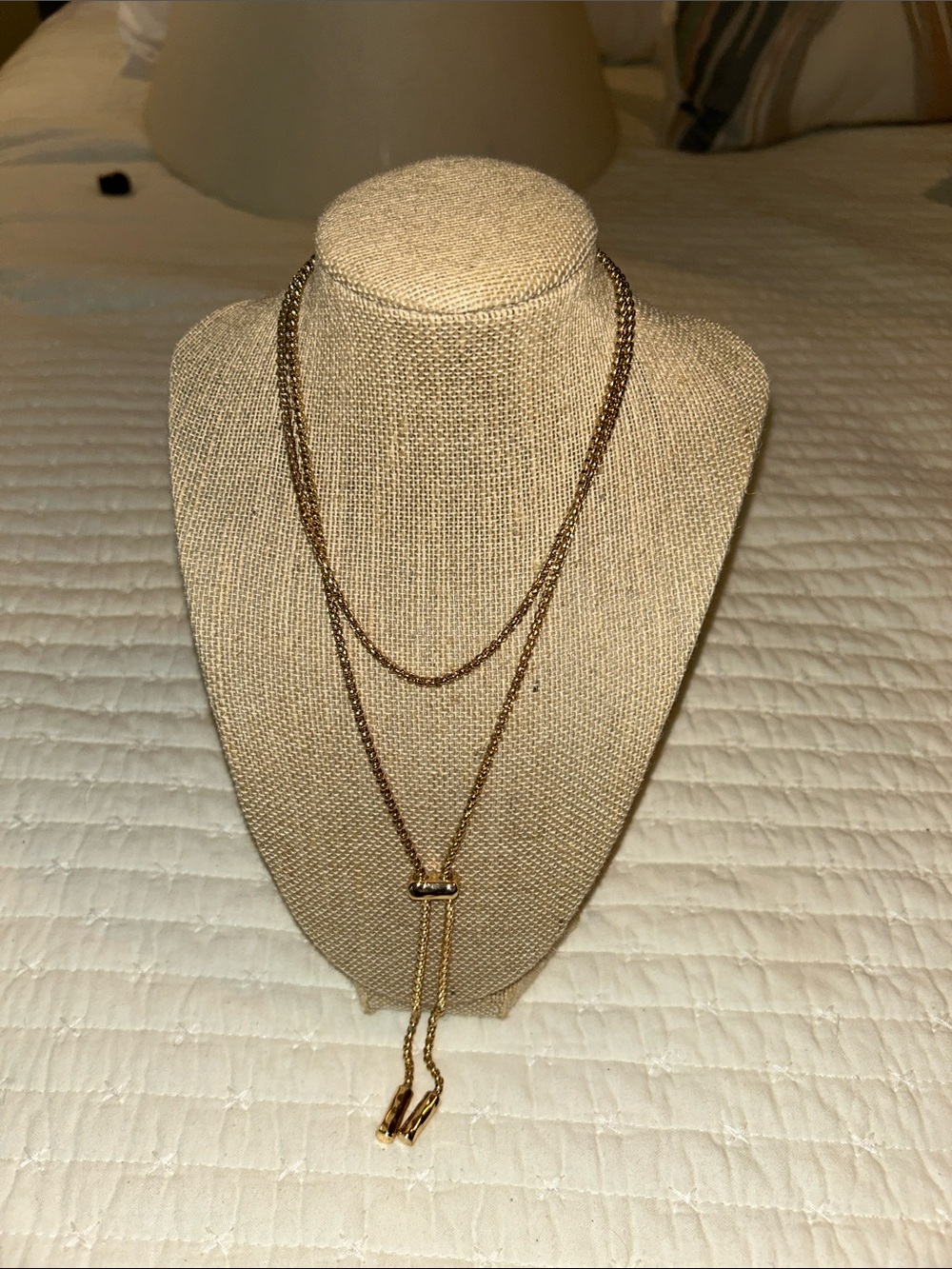 Nordstrom Gold-Tone Layered Lariat Necklace